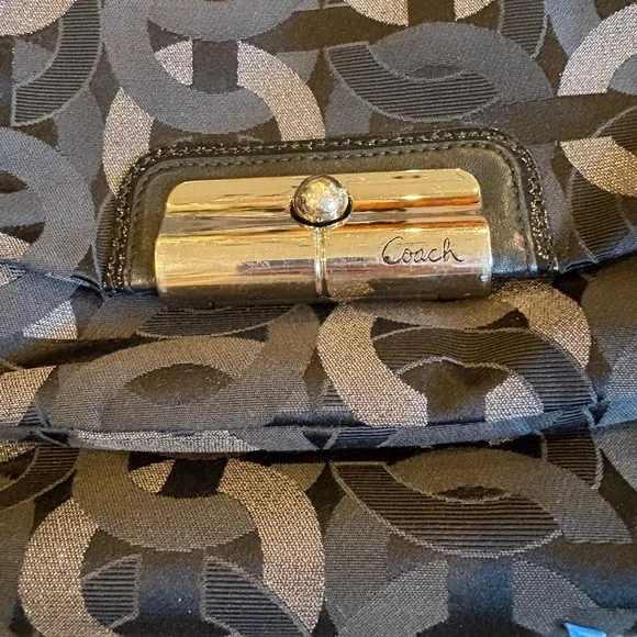 Coach Black and Silver Women's Bag - Picture 3 of 9